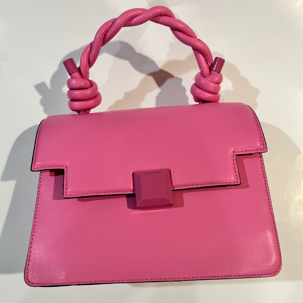 ALDO Aferabethh 2Way Bag Bubblegum Pink Crossbody Purse Handbag NEW Authentic